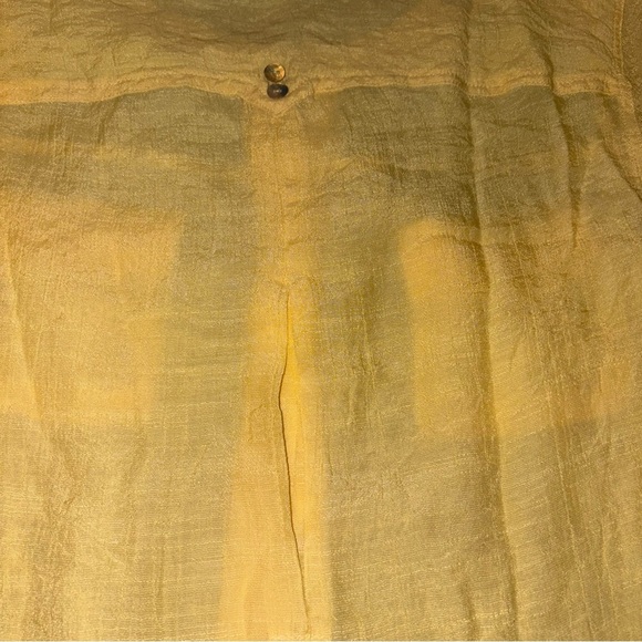 Democracy Yellow Button Down Top with Adjustable Sleeves NWT - Picture 11 of 11